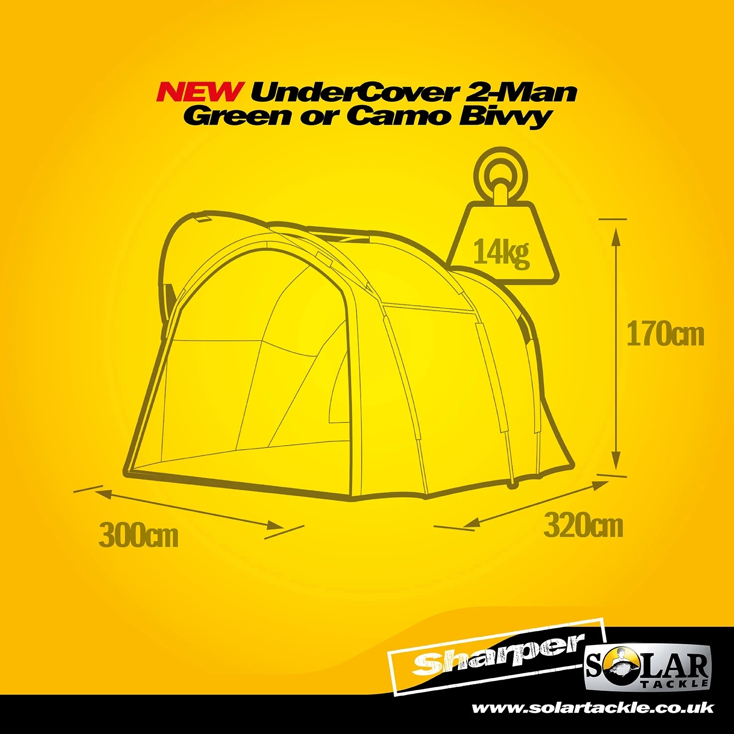 Solar Undercover 2-Man Bivvy Camo 1 Solar Undercover 2-Man Bivvy Camo