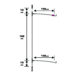 Sunset BDL Surfcasting RS Competition Special Sparidae Fluorocarbon Rig