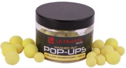 Ultimate Baits Wasted Out Pop Ups Yellow Sweetcorn 12+15mm 50g